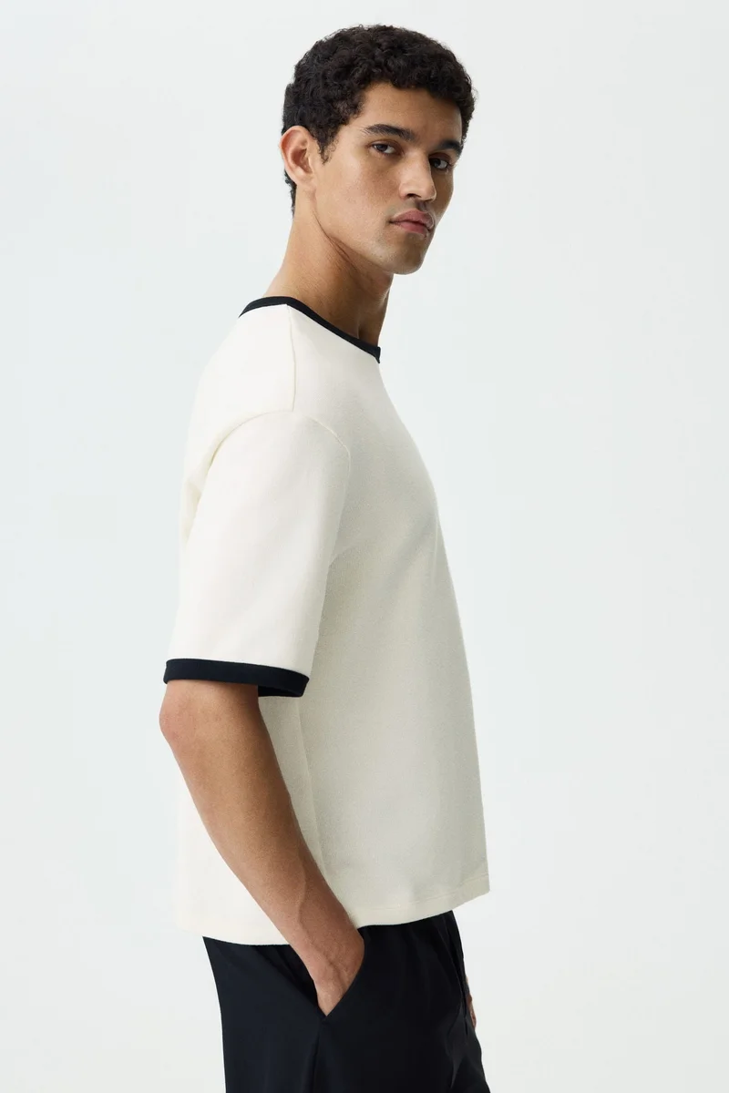 H&M  Relaxed Fit Boxy cotton T-shirt for Men | Best Price UAE
