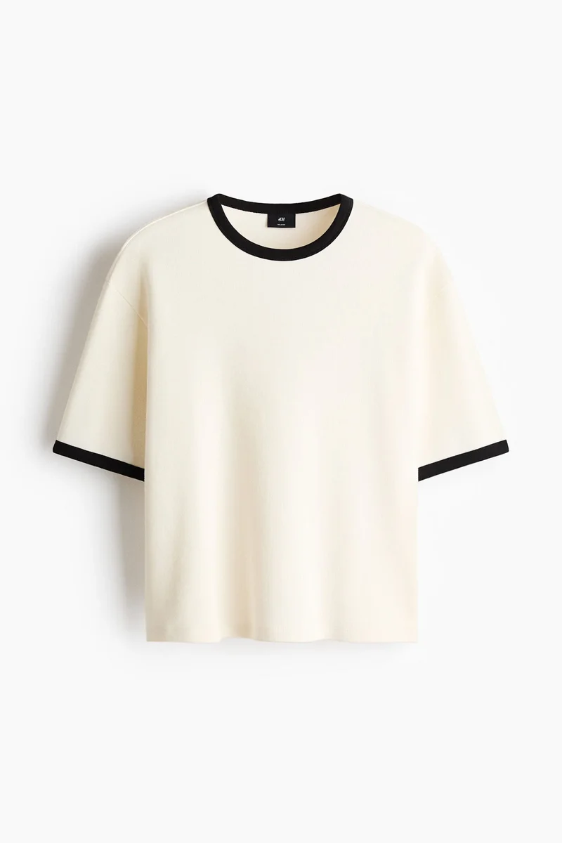 H&M  Relaxed Fit Boxy cotton T-shirt for Men | Best Price UAE