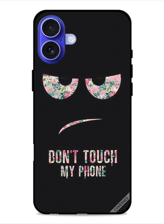 Covernex Apple iPhone 16 Protective Case Cover Don't Touch My Phone Floral - Image 1