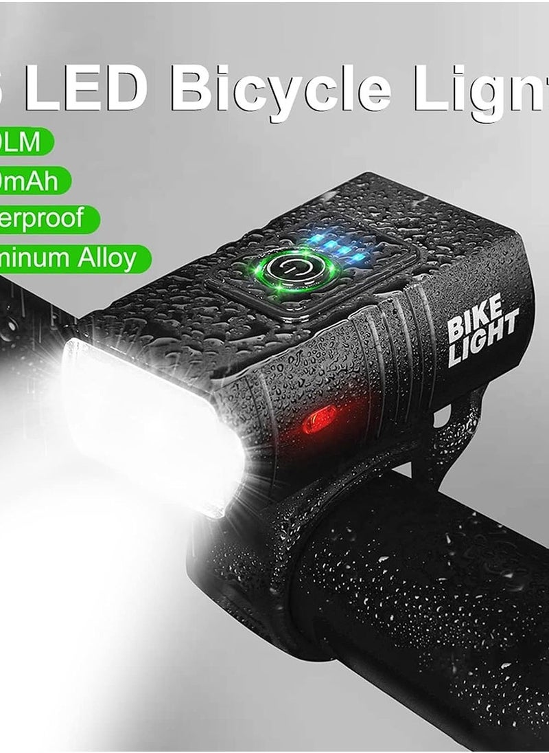 Rightsure Bike Lights Set, Back Rear Light with Turn Signal, Ultra Bright LED Cycle Light Front, USB Rechargeable Bicycle Lights Taillight , IPX5 Waterproof and 6 Mode Fits All Bicycles, Mountain,Road  - Image 2