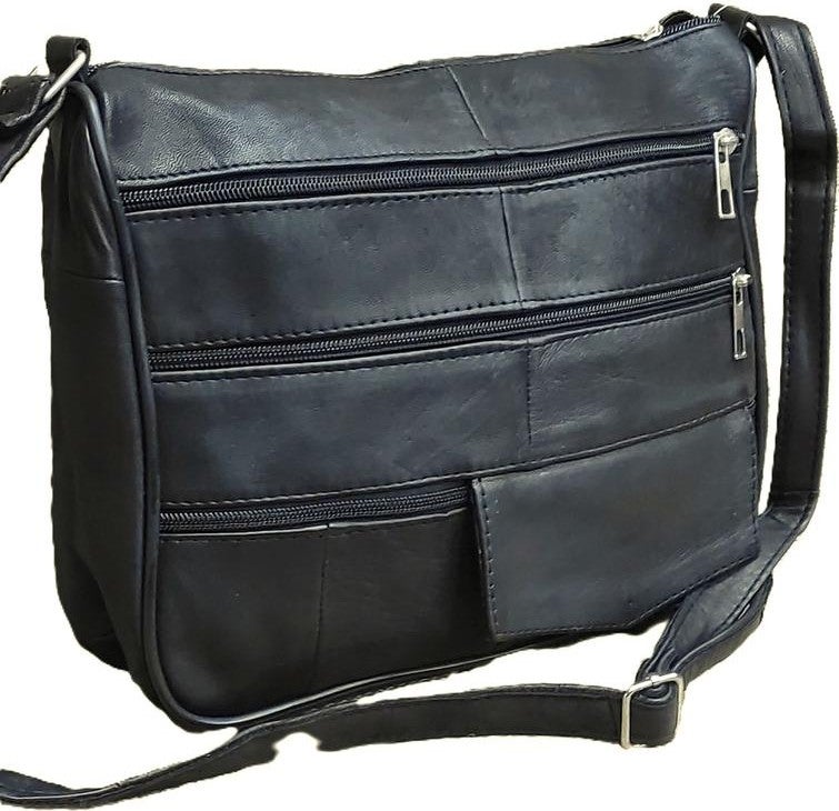 Erzeno Leather Multi-compartment Women's Crossbody Shoulder Bag  - Image 2
