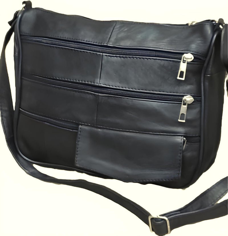 Erzeno Leather Multi-compartment Women's Crossbody Shoulder Bag  - Image 4