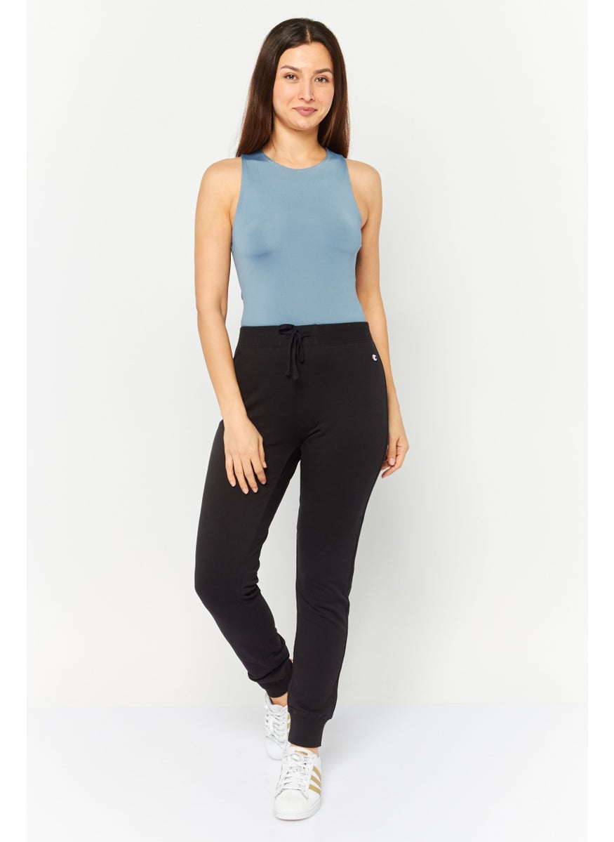 Champion Women Sportswear Fit Drawstring Outdoor Sweatpants, Black  - Image 2