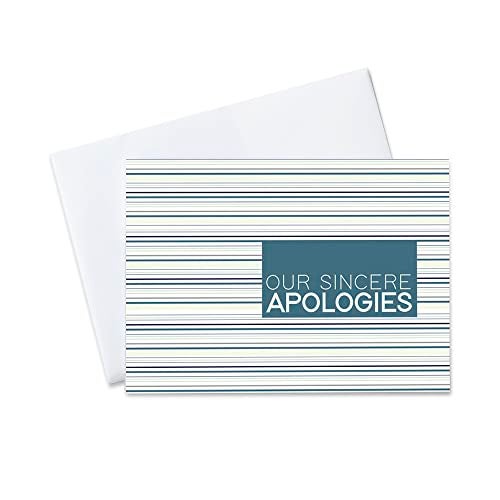 CEO Cards - Business Apology Greeting Cards (Our Sincere Apologies), 5x7 Inches, 25 Cards & 26 White Envelopes (AP1801) - Image 5