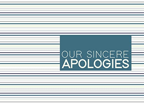 CEO Cards - Business Apology Greeting Cards (Our Sincere Apologies), 5x7 Inches, 25 Cards & 26 White Envelopes (AP1801) - Image 2