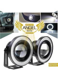 Eraks Lens Angel LED Ring Fog Headlight Body Waterproof Angel White 76 mm  - Image 3