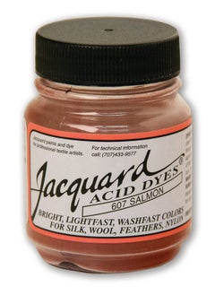 Jacquard Acid Dye Salmon 1/2 Oz Net Wt Acid Dye For Wool Silk Feathers And Nylons Brilliant Colorfast And Highly Concentrated  - Image 1