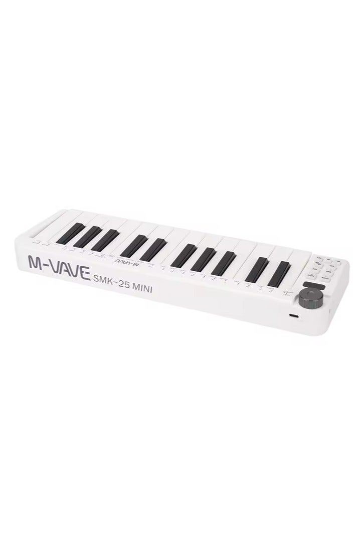ام- فيفي لوحة مفاتيح MIDI صغيرة SMK-25 من M-vave مزودة بـ 25 مفتاحًا حساسًا للسرعة وتدعم الاتصال اللاسلكي / USB - Image 2
