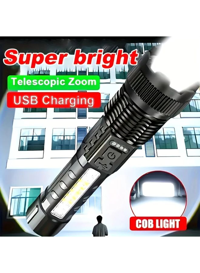 مصباح LED تكتيكي محمول بتقنية ZOOM مع إمكانية الشحن عبر منفذ USB للمغامرات الخارجية - Image 2