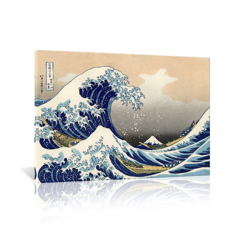 JAPO ART The Great Wave Off Kanagawa Japanese Wall Art Poster Paintings for Wall Decorations Katsushika Hokusai Print Ocean Wave Poster Paintings Home Office Decoration 36x24Inch - Image 2