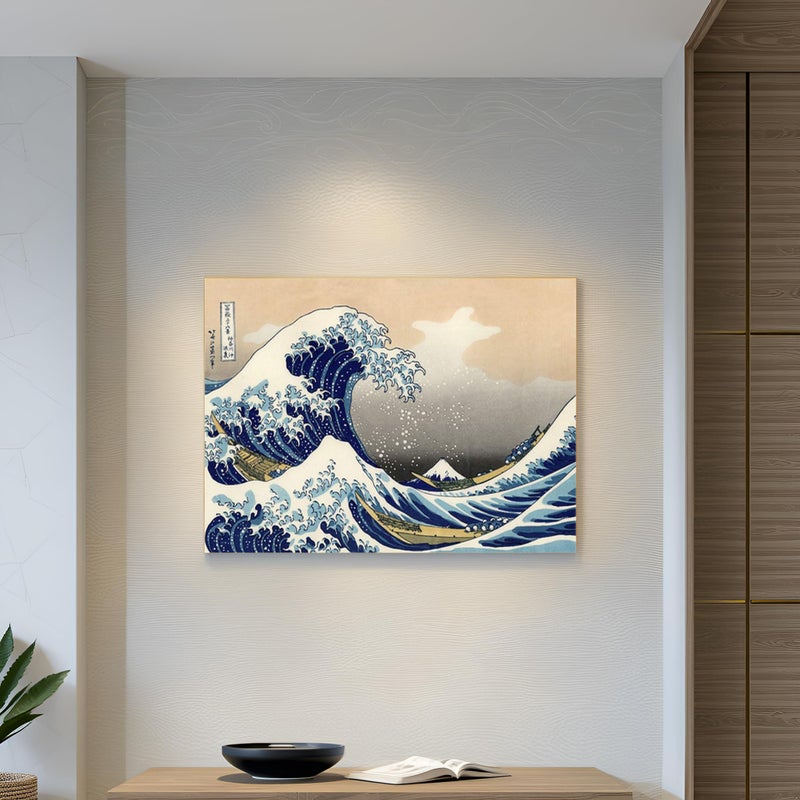 JAPO ART The Great Wave Off Kanagawa Japanese Wall Art Poster Paintings for Wall Decorations Katsushika Hokusai Print Ocean Wave Poster Paintings Home Office Decoration 36x24Inch - Image 3