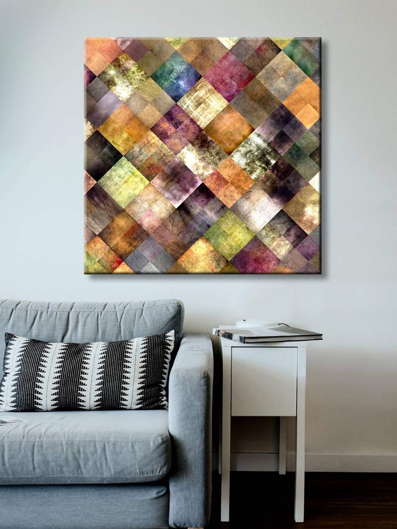 999Store Wooden Stretched Framed murals paintings for he decor abstract canvas painting Wall Painting home dcor Vintage Abstract frames modern stylish room hanging Canvas 24X24 Inches Strectched Canvas FLPSZ231072017081