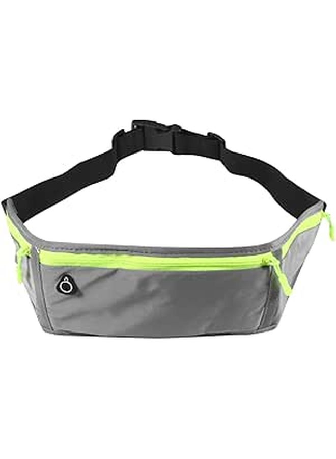 Grey Waterproof Running Waist Pack Three Compartments 7 Inch - Image 1