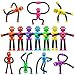 Cybemaga 14PCS Suction Cup Pop Tube Sensory Toys Basket Stocking Stuffer Set for Kids Toddlers Funny Robot Action Figure Bendable Fidget Toy Gift Birthday Party Favors - Image 2