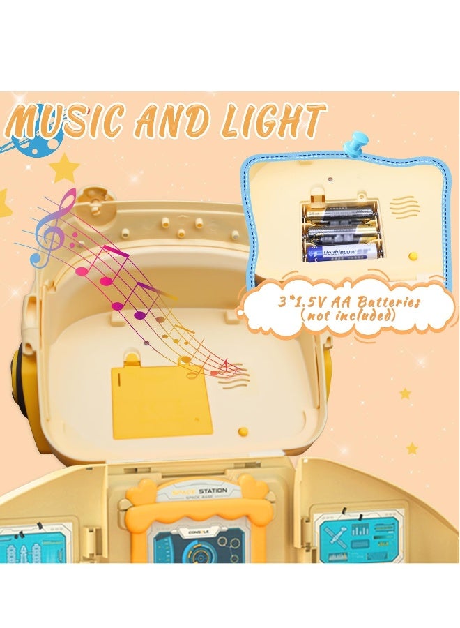 Space Exploration Toy Set - Features Spaceship, Astronaut Figures, Rover, Station, Capsule  Shuttle with Lights  Sounds, Perfect for Boys Aged 3-8 Years. - Image 5