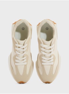 Truffle Mix Material Sneakers  - Image 4