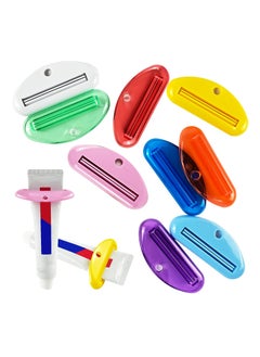 Excefore Toothpaste Tube Squeezer Dispenser, 9 Pcs Plastic Tube Squeezer Holder Toothpaste Clips for Saving Toothpaste Facial Cleanser Creams Paint  - Image 1