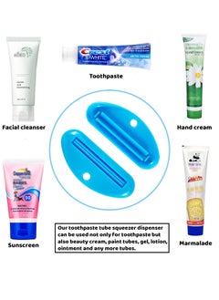 Excefore Toothpaste Tube Squeezer Dispenser, 9 Pcs Plastic Tube Squeezer Holder Toothpaste Clips for Saving Toothpaste Facial Cleanser Creams Paint  - Image 2