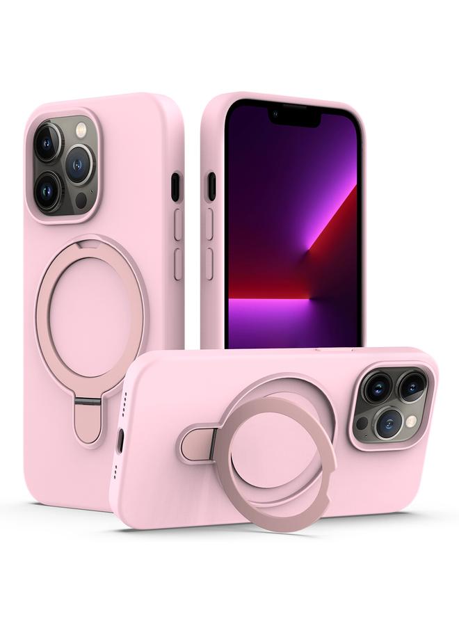 Zaboon Case For iPhone 13 Pro Max Liquid Silicone MagSafe Magnetic Phone Case with Ring Holder - Image 1