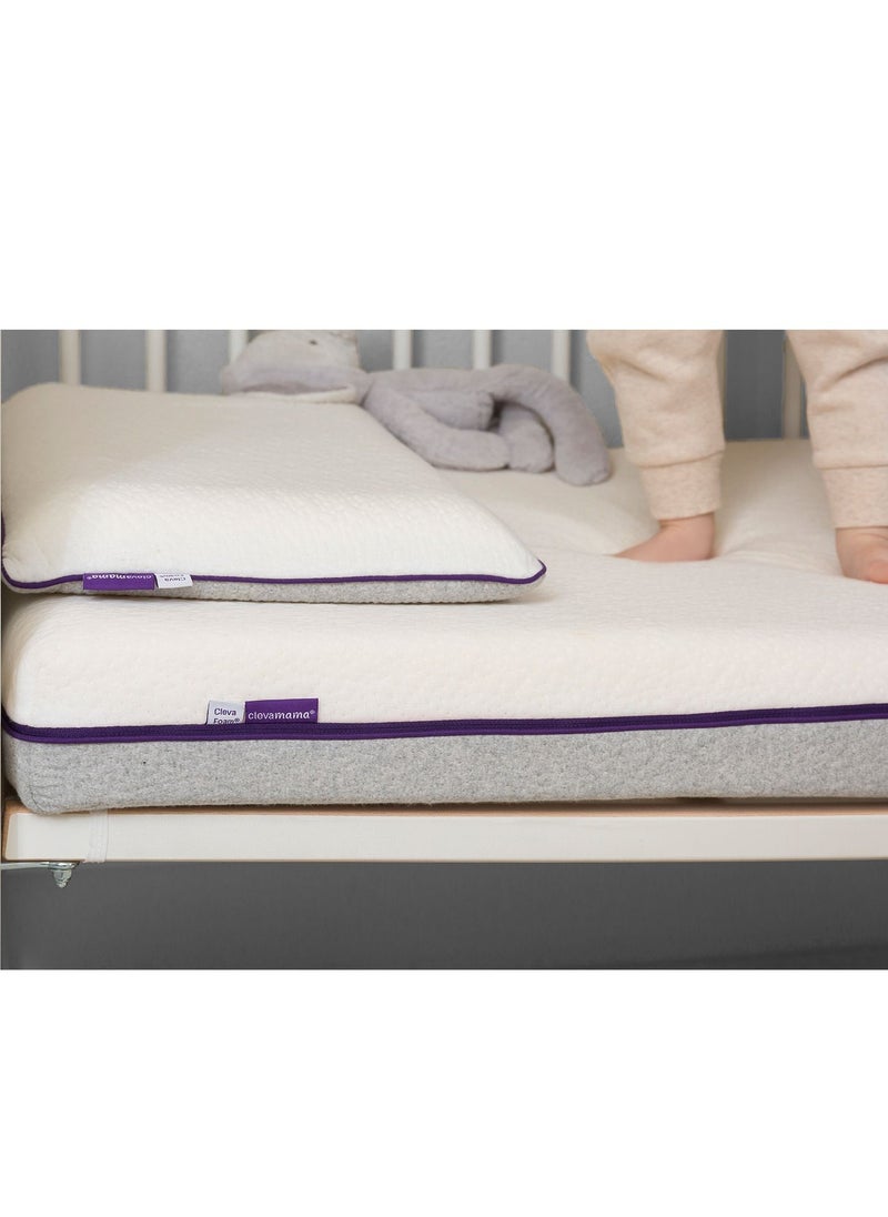 Clevamama - ClevaFoam Support Mattress, Enhanced Airflow, 70x140x9 cm, Cot Bed Size - Image 1