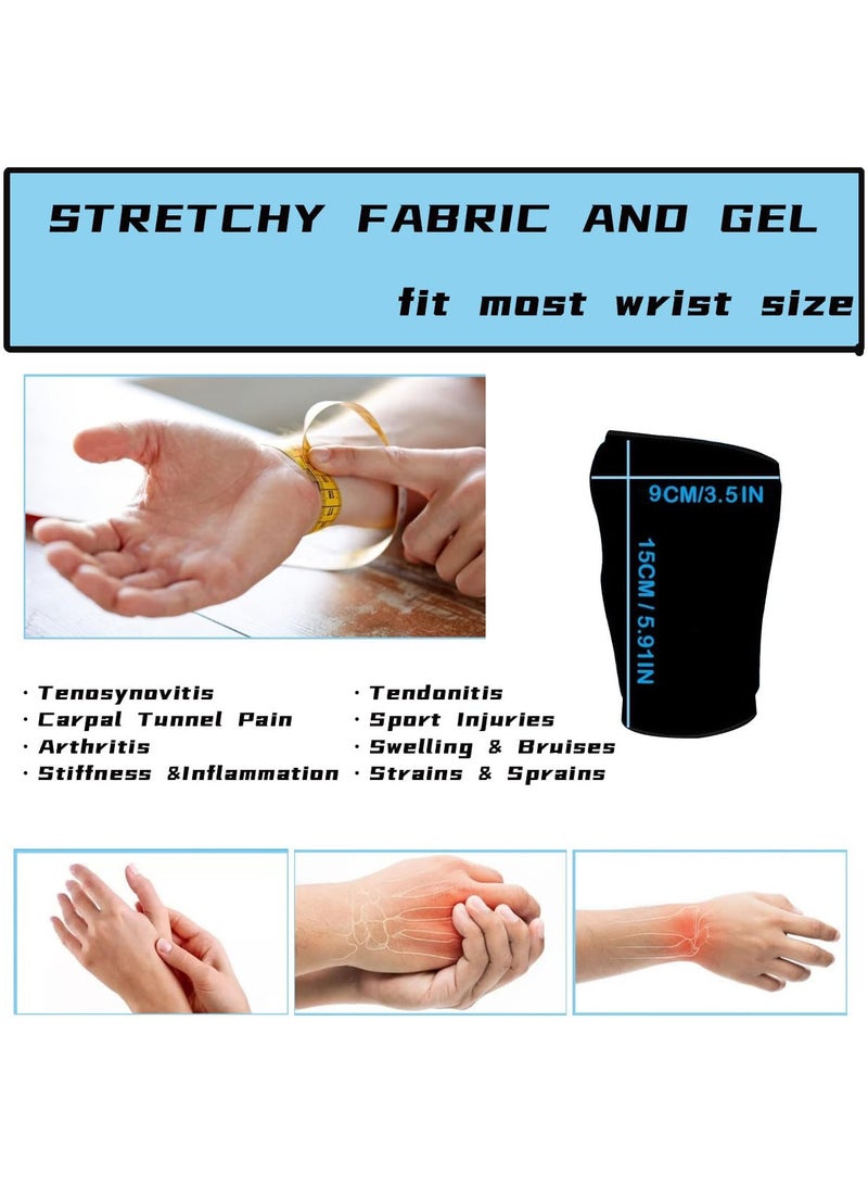 AUTOYSUR Wrist/Hand Ice Pack - Wrist Wrap Hot and Cold Hand Therapy Gloves, Soft Gel Ice Pack Wrap for Either Wrist for Hot & Cold Hand Therapy - Image 3