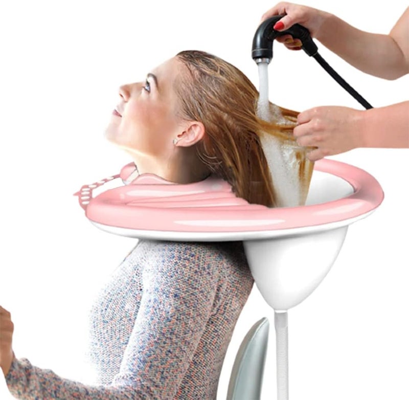 Peaoop Inflatable Shampoo Bowl, Portable Hair Washing Tray for Bedside and in Bed, Lightweight Shampoo Basin for Elderly, Disabled, Pregnant, Injured, Bedridden, Handicap, Lightweight Hair Washing Sink - Image 1