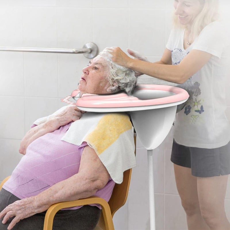 Peaoop Inflatable Shampoo Bowl, Portable Hair Washing Tray for Bedside and in Bed, Lightweight Shampoo Basin for Elderly, Disabled, Pregnant, Injured, Bedridden, Handicap, Lightweight Hair Washing Sink - Image 5