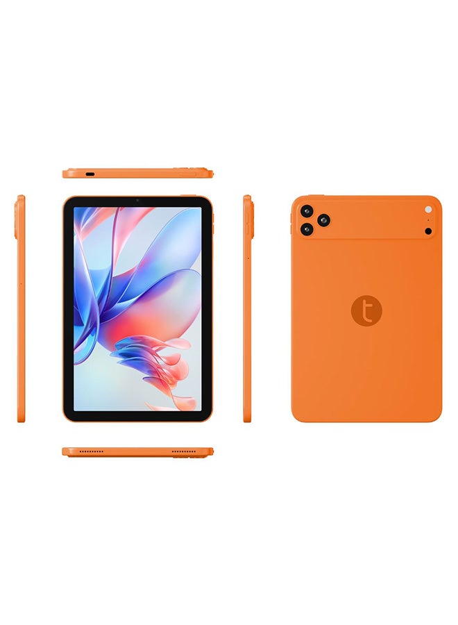 Oteeto Tab 20 Pro 10 Inch 4G Calling Tablet, 12GB RAM, 512GB ROM, Octa-Core Processor, 8000mAh Battery, 13MP Rear Camera, 8MP Front Camera, Dual Speakers, 4G and 5G Wifi - Orange - Image 3