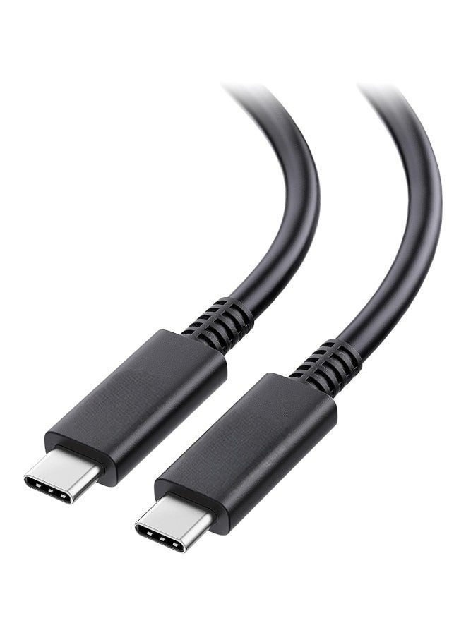 كابل شحن سريع USB-C إلى USB-C بقدرة 60 واط، طوله 1 متر، يدعم تقنية PD 3.0 بقدرة 3 أمبير، متوافق مع سلسلة iPhone 15، وMacBook/iPad Pro، وSamsung Galaxy S24 Ultra/S23/22/Z Fold/Z Flip، وGoogle Pixel 7، وSwitch - Image 1