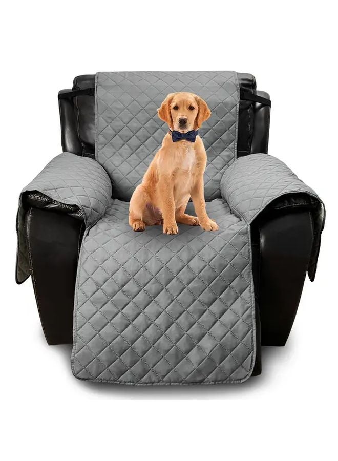 غطاء أريكة كبير مضاد للانزلاق - غطاء مقعد مفرد قابل للغسيل الآلي باللون البيج - Image 2