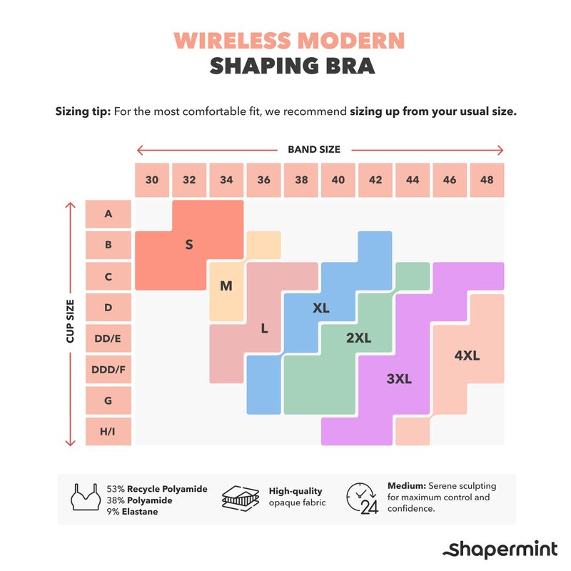 SHAPERMINT Bras for Women - Lingerie Bra, Bralettes for Women with Support, No Underwire Plus Size Bras for Women Black - Image 3
