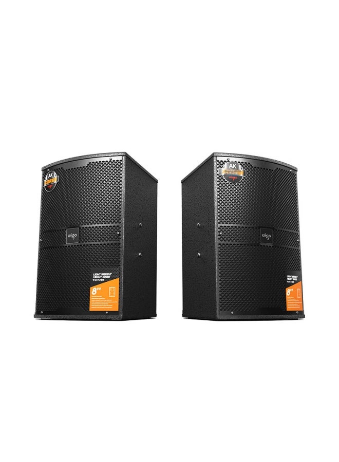 Aigo Conference Room Sound System Set, 8-inch Small To Medium-sized Home Ktv Background, Training-specific Stage Karaoke, Gym Wedding Speaker, Wall-mounted Speaker