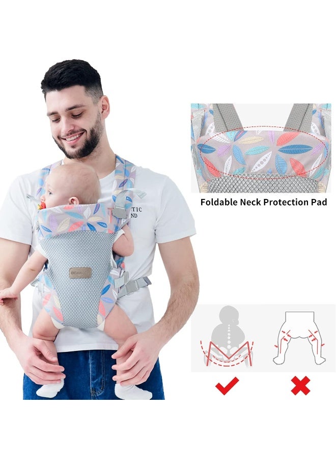 Ocanoiy Baby Carrier Wrap, Ergonomic Front Carrier for Baby Infant Carrier All Carry Position Front and Back Face-in Face-Out Holder Baby Kangaroo Carrier for Toddler  - Image 5