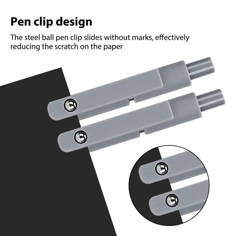Ddaowanx Gel Pens, 0.5mm Fine Point Quick Dry Black Ink Pens Retractable, Nursing School Essentials,School Supplies, Gifts for Women (6Pcs-Black Ink) - Image 5