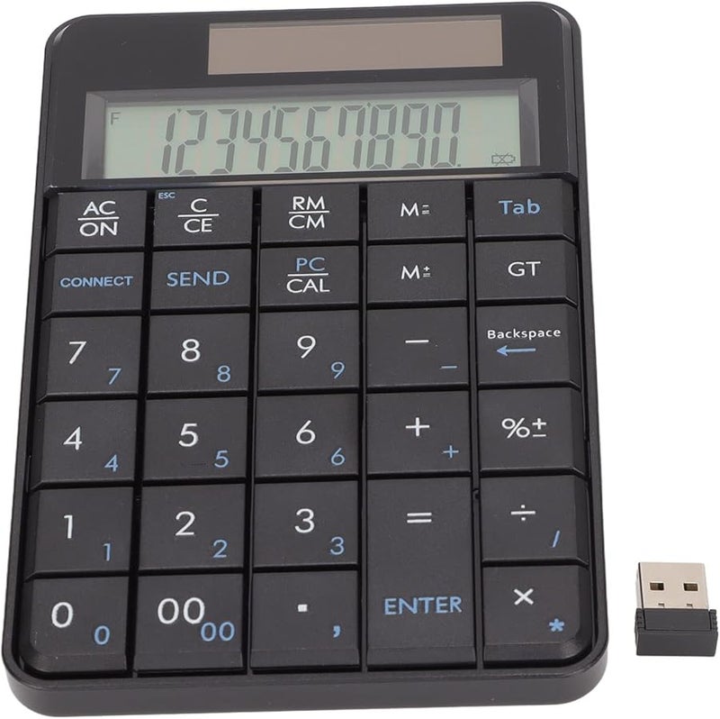 Wireless Number Pad 29 Keys with Calculator Function Ergonomic ABS Material for Laptop - Image 2