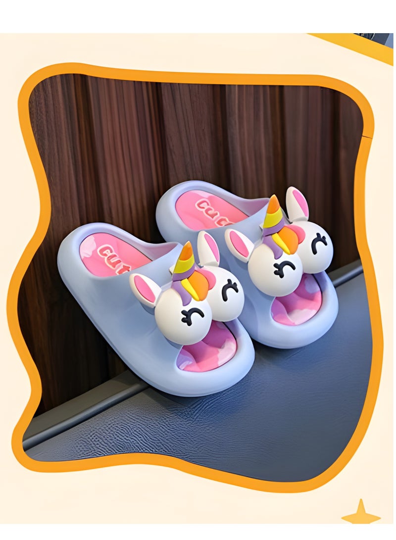 تشغيل المكالمة صنادل للبنات والأولاد، شبشب صيفي للأطفال، مناسب للشاطئ وحمام السباحة والاستحمام، للجنسين، شبشب ناعم مفتوح الأصابع، شبشب كرتوني، مناسب للاستخدام الداخلي والخارجي - Image 4