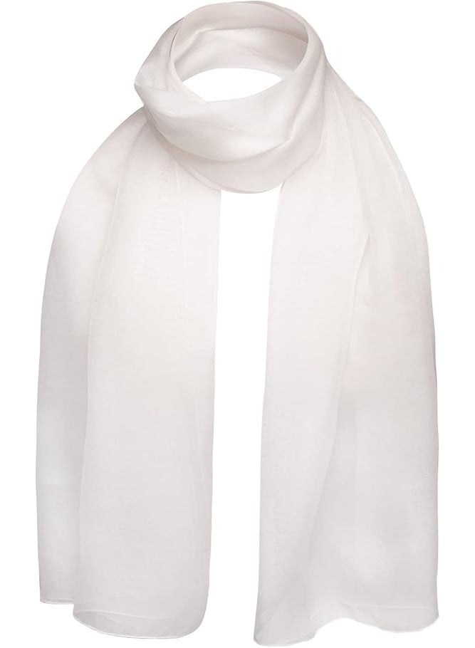 Women's Women's Neck Plain Chiffon Scarf Women's Scarf - Image 1