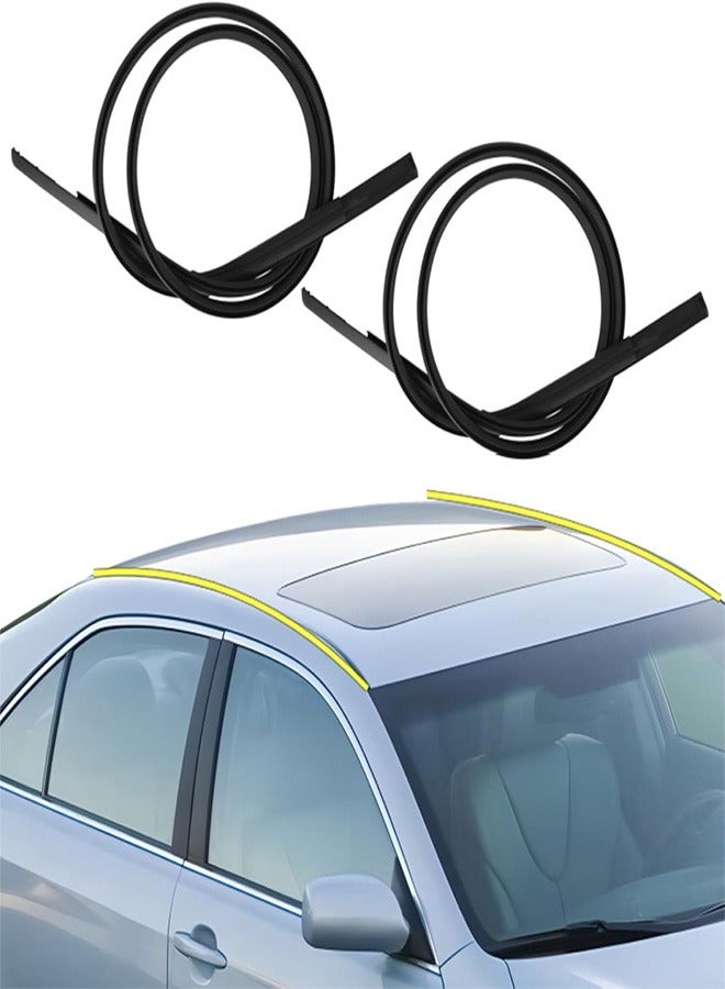 RATSAW Automkt Roof Drip Molding Left and Right Side Fits for 2012-2017 Toyota Camry Replaces 75555-06100 75556-06100 - Image 1