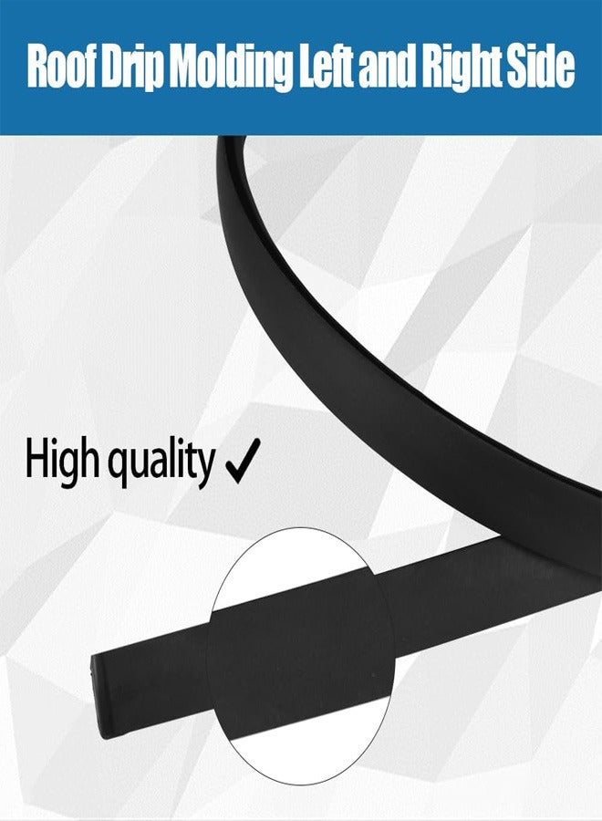 RATSAW Automkt Roof Drip Molding Left and Right Side Fits for 2012-2017 Toyota Camry Replaces 75555-06100 75556-06100 - Image 5