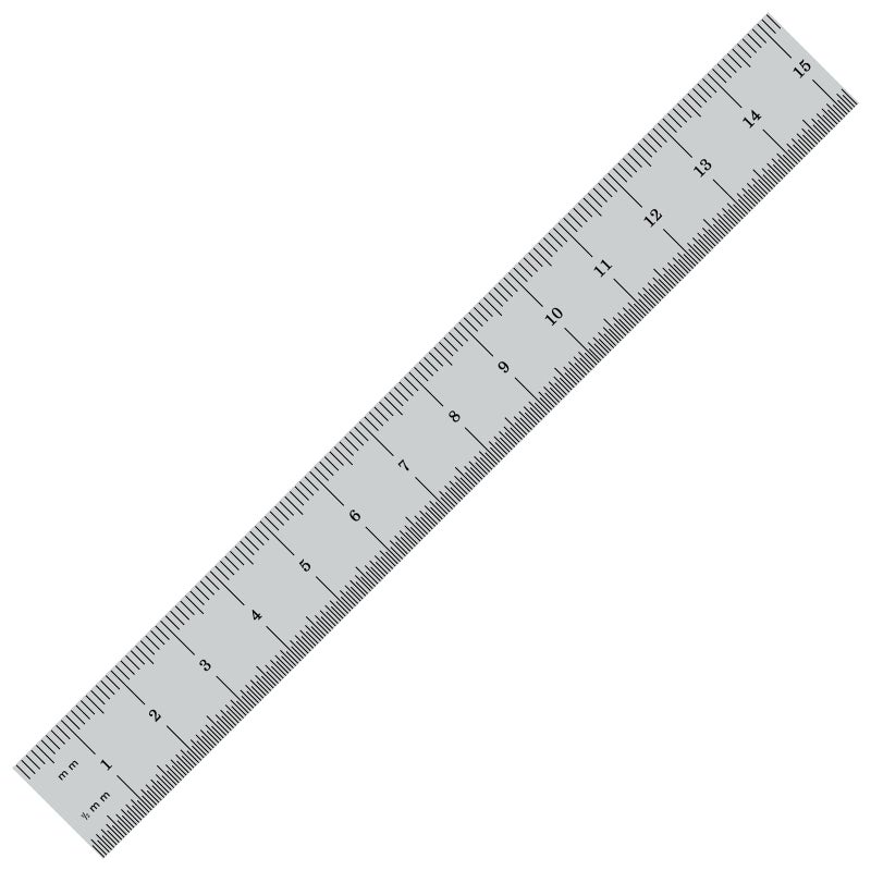 PEC Tools 6"/150mm Rigid Metal Ruler, High-Quality Steel Machinist Rule with Satin Chrome Finish, Decimal/Metric Graduation (1/10", 1/50", 1mm, 0.5mm), Trusted by Professionals, Made in USA - Image 4