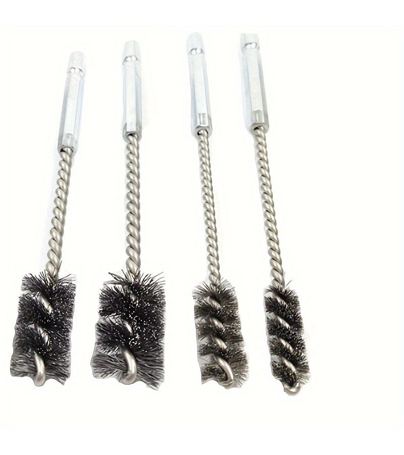 4 Pieces Stainless Steel Wire Brush Bore Brush Set For Drill Cleaning - Image 5