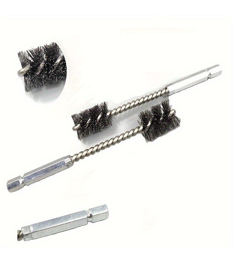 4 Pieces Stainless Steel Wire Brush Bore Brush Set For Drill Cleaning - Image 3