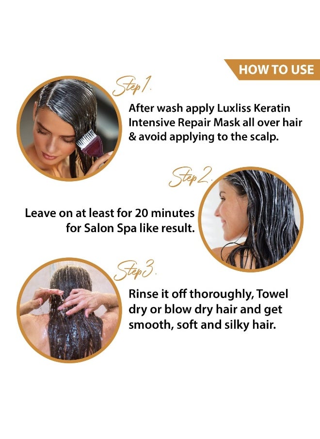 Luxliss Keratin Therapy Mask 400 Ml For All Hair Type, 1 Count  - Image 4
