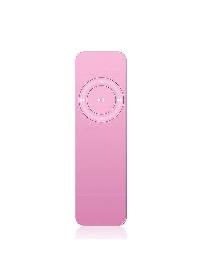 Generic - Portable MP3 Music Player with Clear Sound Quality TF Card Slot Rechargeable Lithium Battery Support MP3/WMA Audio Format Pink - Image 1