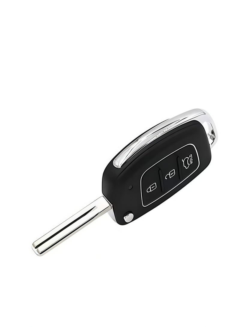 Folding Smart Car Key, 3 Buttons Keyless Entry Remote Case, Replacement Remote Car Key key Shell Repair for Mistra Hyundai HB20 SANTA FE IX35 IX45 Key Cover Case - Image 3
