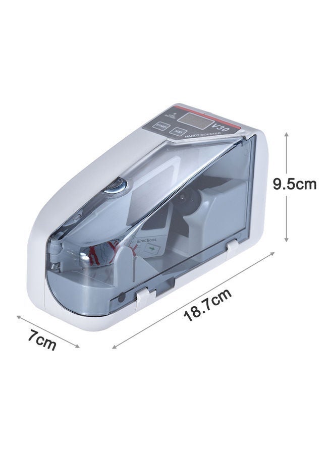 NIBEMINENT Mini Handy Counter Money Currency Counting Machine white - Image 2