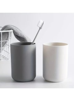 Goolsky 1pc Solid Color Mouthwash Cup, Simple Plain Toothbrush Cup, Plastic Gargle Cup, Minimalist Bathroom Tumbler, Bathroom Accessories  - Image 2