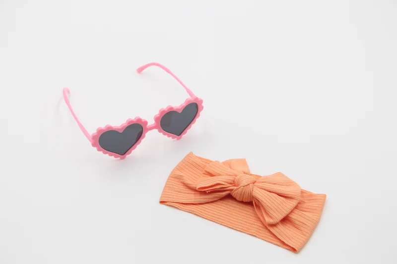 D'Daniela D'Daniela Ana Glasses and Headband Set For Babies and Girls Pink Peach Colour