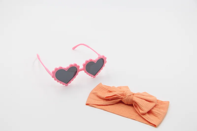 D'Daniela D'Daniela Ana Glasses and Headband Set For Babies and Girls Pink Peach Colour
