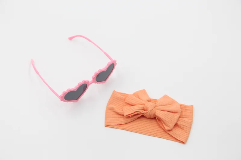 D'Daniela D'Daniela Ana Glasses and Headband Set For Babies and Girls Pink Peach Colour